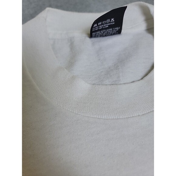 Vintage James Dean Shirt Mens L Screen Stars White Car Rod Run Back In Time 80s - Picture 4 of 15